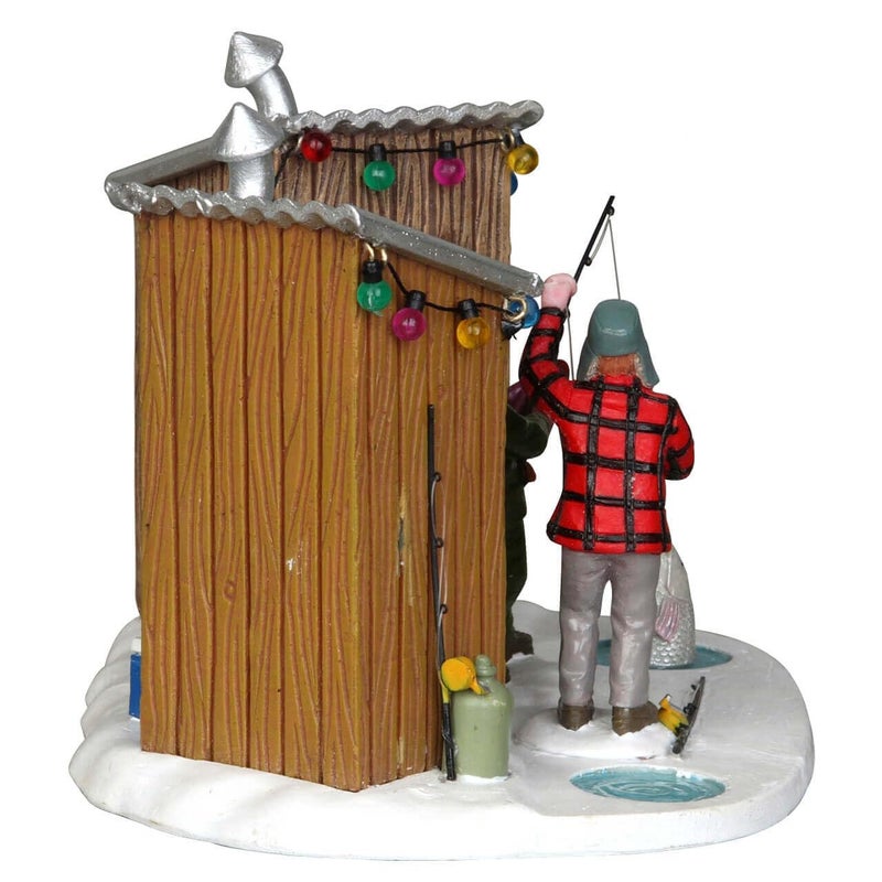 Lemax Inc Carole Towne Porcelain Friendly Competition Ice Fishing Holiday Display Figure - Image 2